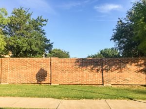 brick screen wall